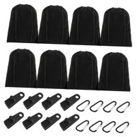 Magideal - 8 Sacos De Arena Vacíos Y Lastrados, Pinzas Para Lona, Resistentes Al Viento, Contrapesos Portátiles Para Toldos, Ideales Para Senderismo, Jardín, M