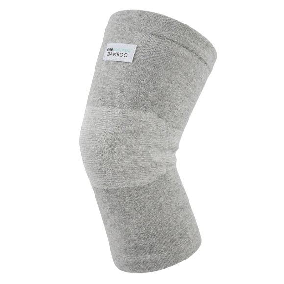 Rodillera de compresión Onecompress de bambú, talla grande, gris