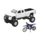 thumbnail image 1 of Juego de juguetes Ne-Ray Toys, camión moderno a escala 1:32 con réplica del YZ125, 1 of 1