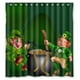 thumbnail image 1 of Cortina de ducha de la serie del Día de San Patricio, juego de cortina de baño con ganchos, tamaño 66 x 72 pulgadas, 1 of 3