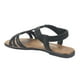 thumbnail image 3 of Sandalia Chalada Mujer Alki-1 Negro Plana, 3 of 5