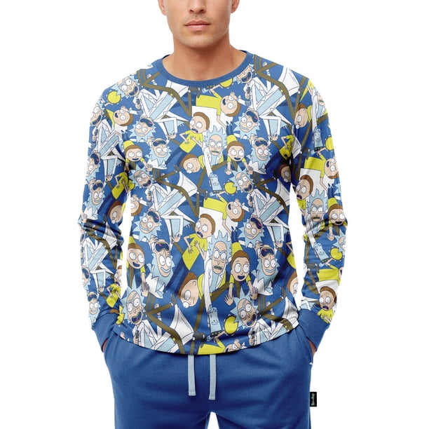 Pijama Hombre Invierno Algodón Rick And Morty C1 Top
