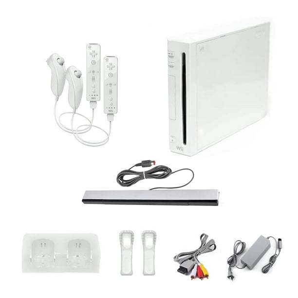 Consola Nintendo Wii Restaurada en Paquete Premium en Color Blanco