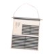thumbnail image 2 of puerta de lino de algodón colgante de pared bolsa de almacenamiento organizador casero 4 bolsillos - azul, 2 of 3