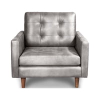 Latam Home - Sofa Napoles 1 C Cuero Kentucky Gris