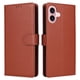 thumbnail image 1 of Funda Cartera para iPhone 17 con Tarjetero, Soporte y Cordón - Protección Marrón, 1 of 5