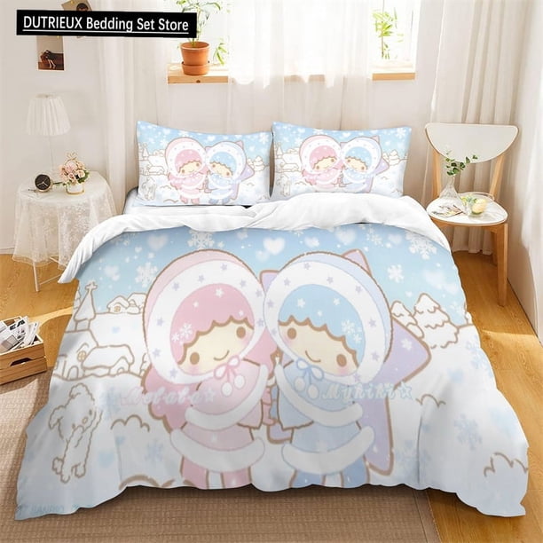 v860 Bed Sheets Duvet Cover Kurome Love Rainbow Bedding Set Children's Room Decoration Single Double Bed Holiday Gift 3-Piece Bedding Set (1 Duvet Cover + 2 Pillow Shams) Bed Sheets ju860