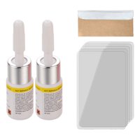 Ioensy - Kit De Resina De Reparación De Grietas De Parabrisas De Coche De 2 Piezas, Relleno De Líquido Nano Fácil De Usar, Blanco