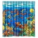 thumbnail image 1 of Cortina de ducha de baño con diseño de peces tropicales, corales y mundo submarino, con ganchos, tamaño 66 x 72 pulgadas, 1 of 3