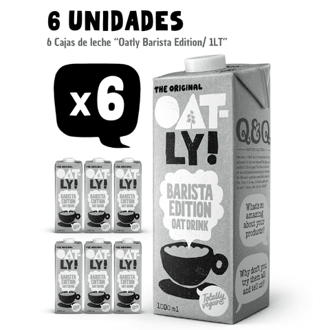 Oatly Barista - Bebida De Avena 6 Unidades