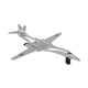 thumbnail image 2 of Vehículo Runway24 B-1 de metal fundido a presión, color plateado, 2 of 5
