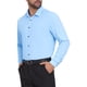 thumbnail image 4 of INSPIRE CHIC Camisa de Vestir de Manga Larga con Botones de Color Sólido para Hombre Regreso a Clases S Azul Claro, 4 of 5
