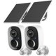 thumbnail image 1 of Cámara Seguridad Exterior FAZOXO 2K Solar WiFi 2 Pack IP65, 1 of 3