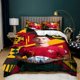 thumbnail image 1 of 3pc Duvet Cover Ronaldo Football Printed Bedding Set for Boys Girls Kids Set 3 Piece Soft Breathable Twin Size Adult Gift Bed Sheets, 1 of 5