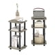 thumbnail image 3 of Mesa lateral Furinno JUST, juego de 2, redonda de 3 niveles, roble francés, 3 of 6