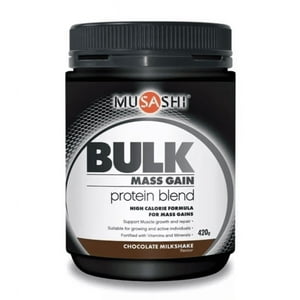 Musashi Proteina Bulk Mass Gain Whey Protein 1 Lbs Chocolate