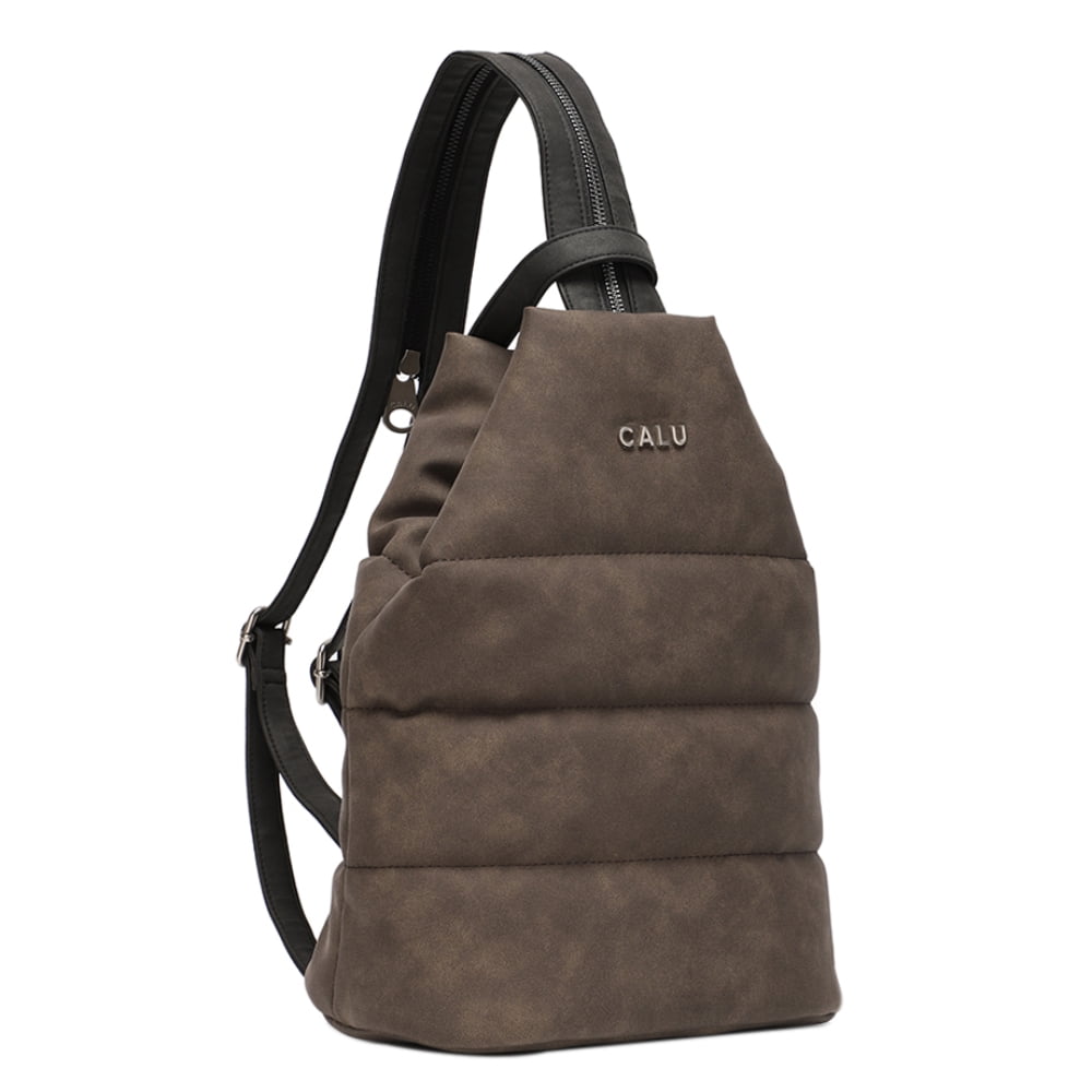 Calu Bags - Mochila Y Crossbody Amelie Pu Café Calu