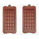 thumbnail image 2 of Pack 2 Moldes De Chocolate Molde Barra De Chocolate Silicona Marrón, 2 of 8