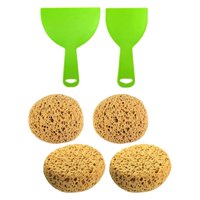 Magideal - Esponja De Textura Para Paneles De Yeso, Parche De Textura, Esponja De Palma, Diseño Semiesférico, Esponja De Decoración Del Hogar Para Reparación De 4 Esponjas De Textura