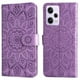 thumbnail image 3 of Funda tipo cartera FOXDOCK para Xiaomi Poco X5 Pro 5G , diseño girasol en relieve, cuero PU, cierre magnético, soporte y tarjetero, 3 of 5