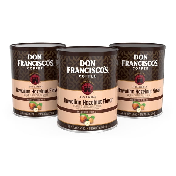 Café molido Don Francisco's Hawaiian Hazelnut 3 x 284 g
