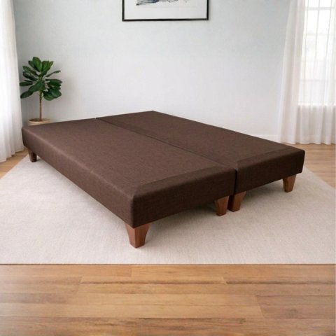 Construcsofá - Base Bd 2 Pl Tela Chocolate