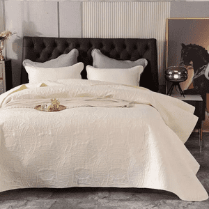 Genérico - Cobertor Verano King Unicolor Blanco Rey