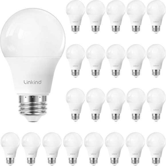 Lámpara LED A19 Linkind 9W Equiv. 60W 2700K E26 Pack x24