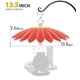 thumbnail image 5 of Protector contra la lluvia para comedero de pájaros andergi 34 cm, pack de 2 (rojo), 5 of 7