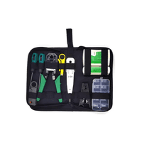 Genérico - Kit De Herramientas Cableado Redes Básico, Color Negro