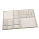 thumbnail image 2 of 4 Uds Bandeja de Joyería Organizador Insertar Divisor Caja de Almacenamiento Vitrina para Mujer Regalo Día de La Madre Regalos Reloj de Pared Pantalla , Beige, 2 of 5