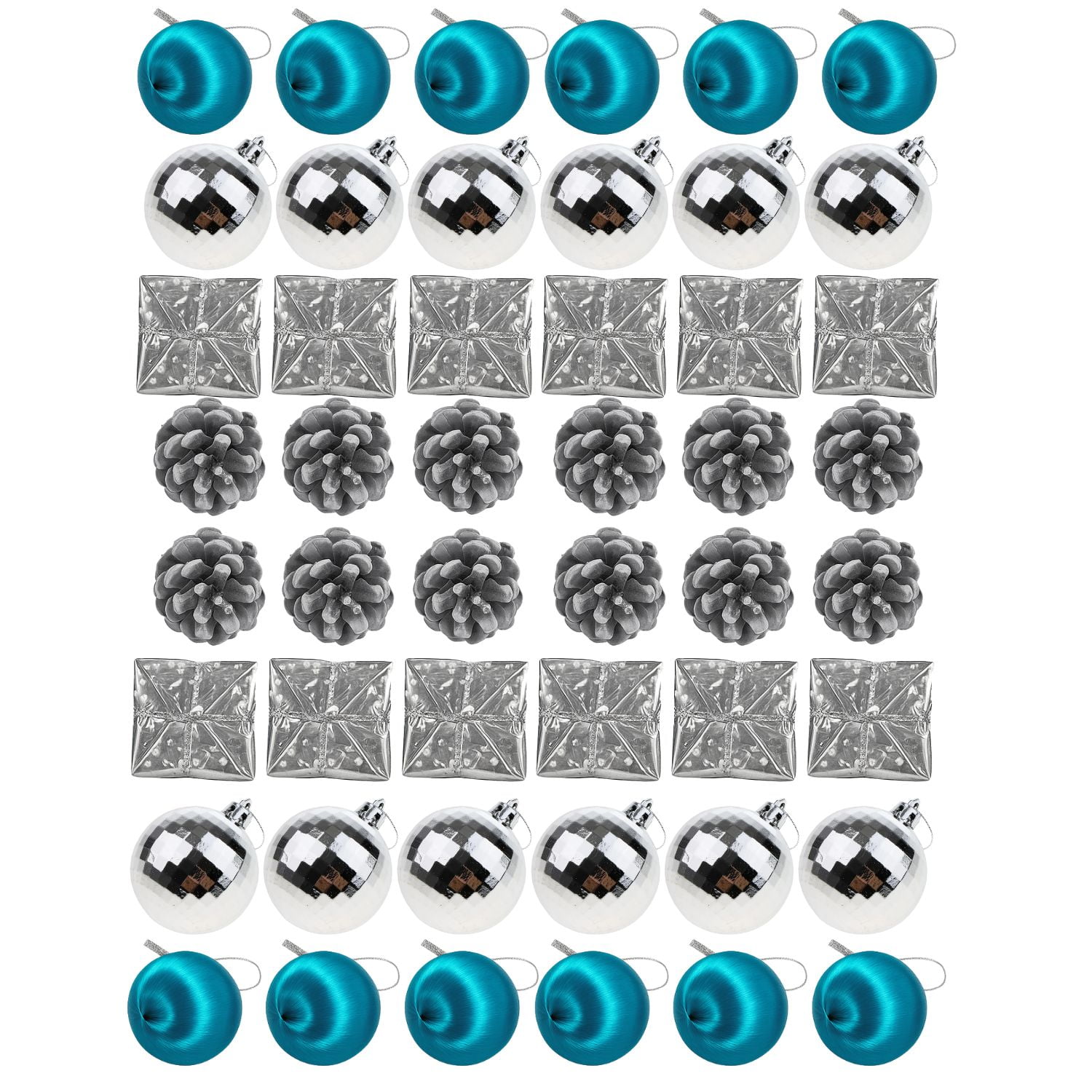 Genérico - Set 48 Adornos Navideños Decoración Regalos Esfera 5cm Hogar