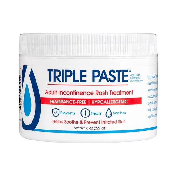 Pomada para dermatitis del pañal en pasta triple para incontinencia en adultos, 240 ml