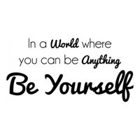 Rienda Libre Graphics - Decomural Be Yourself Inspirational Ws-43002