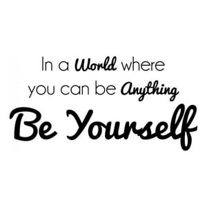 Rienda Libre Graphics - Decomural Be Yourself Inspirational Ws-43002