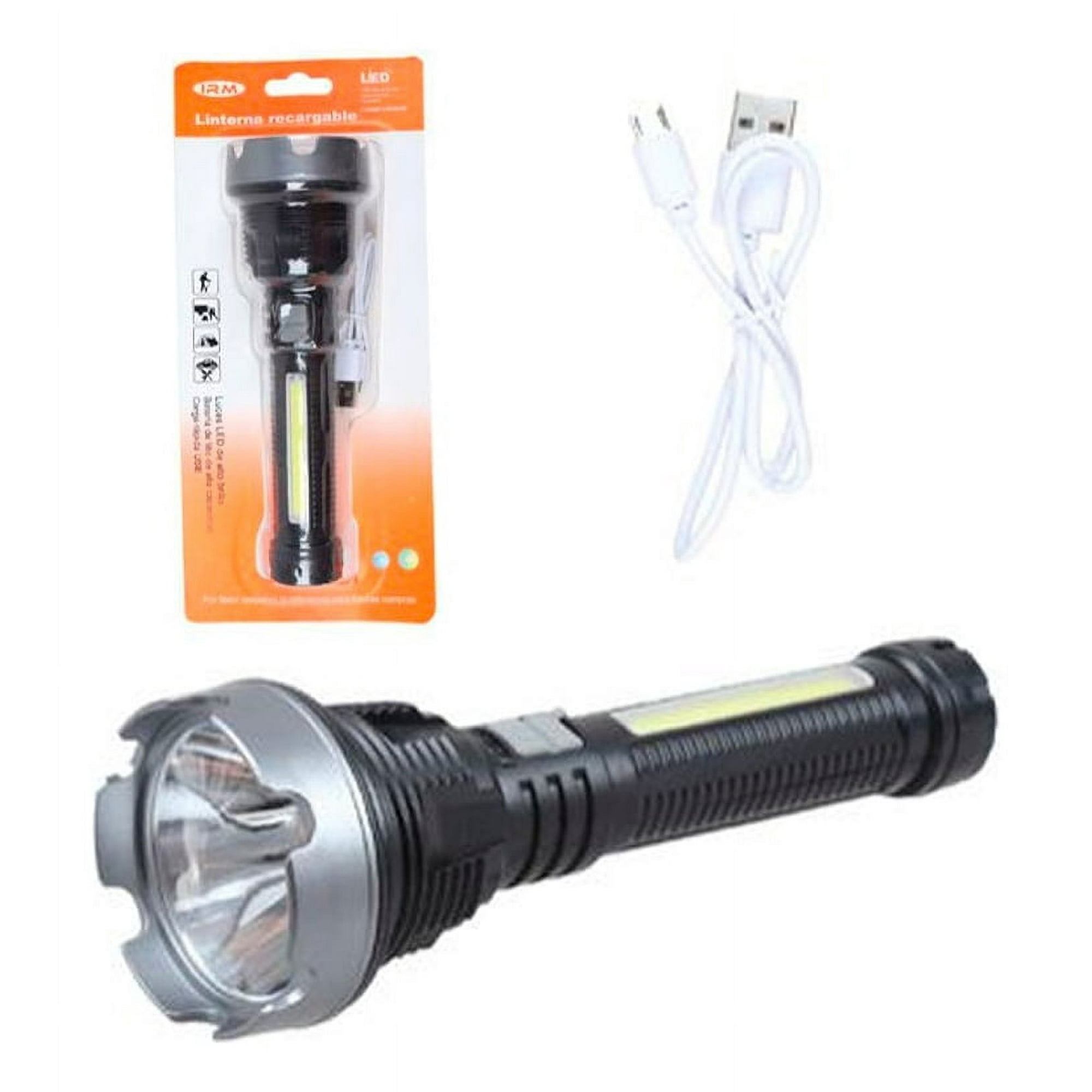 Disparo - Linterna De Mano Recargable Usb Para Camping Emergencias