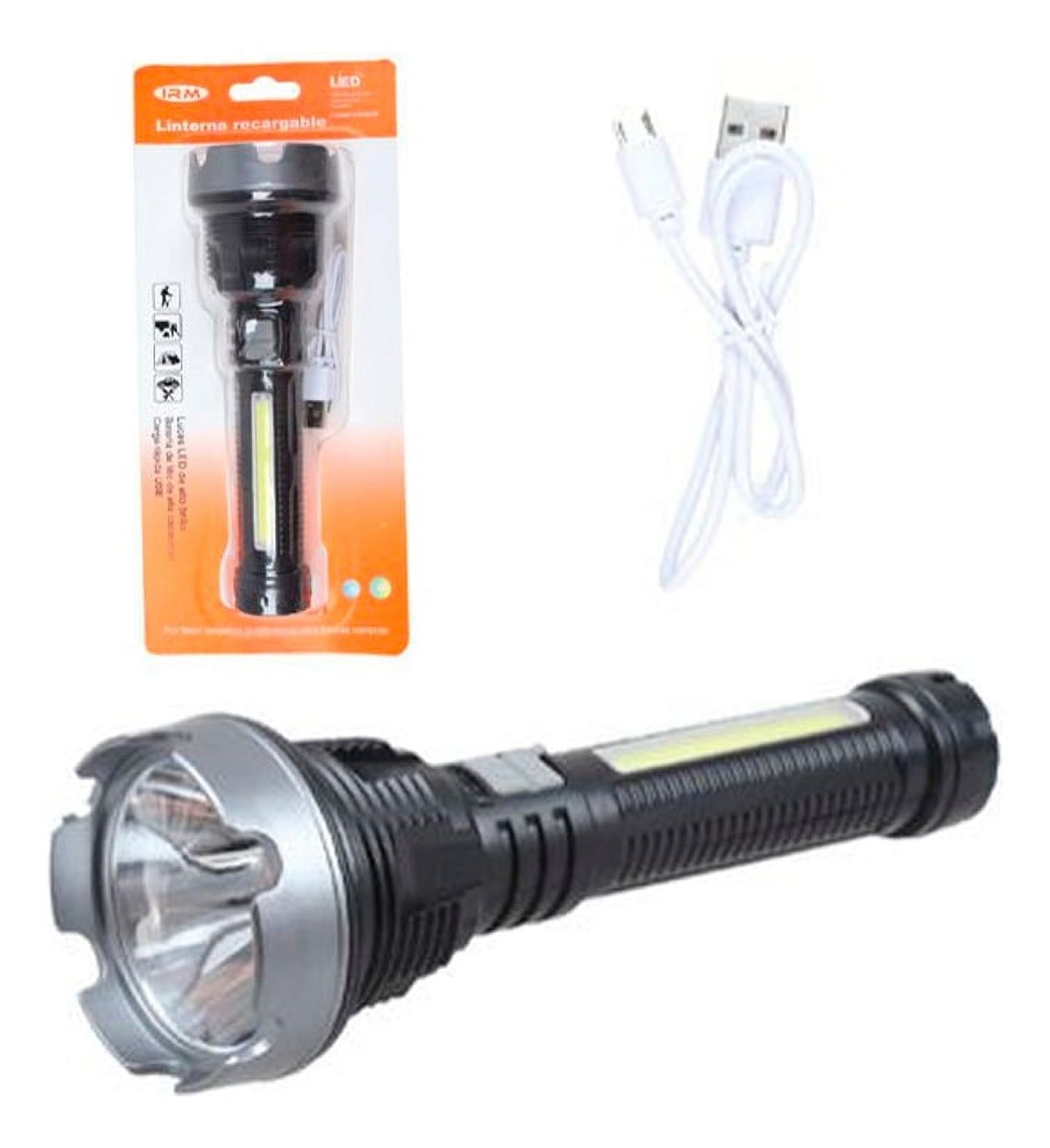Disparo - Linterna De Mano Recargable Usb Para Camping Emergencias