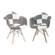 thumbnail image 1 of Pack de 2 Butacas Eames Patchwork Blanco y Negro, 1 of 3
