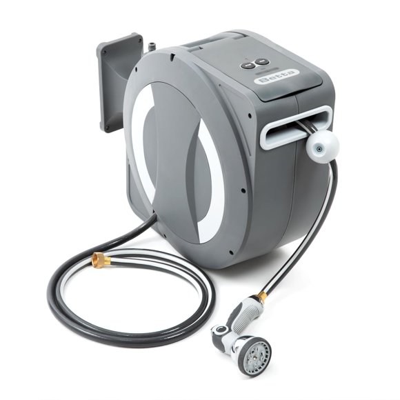 Enrollador de manguera Betta EaseReel de 30 m, retráctil automático, 8 patrones