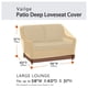 thumbnail image 2 of Funda impermeable para loveseat de patio Vailge, banco profundo, beige, 2 of 8