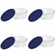 thumbnail image 1 of Juego de recipientes de vidrio Pyrex 7203 1656 ml, paquete de 4 con tapas azules, 1 of 1