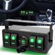 thumbnail image 1 of Nilight Caja de interruptores basculantes de 4 posiciones con cargador USB de 12 V y voltímetro, 1 of 9