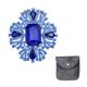 thumbnail image 1 of Broche de Cristal y Piedras de Imitación Vintage Uxcell para Mujeres, Broches de Solapa de Flor de 2.6 Pulgadas, 1 of 6