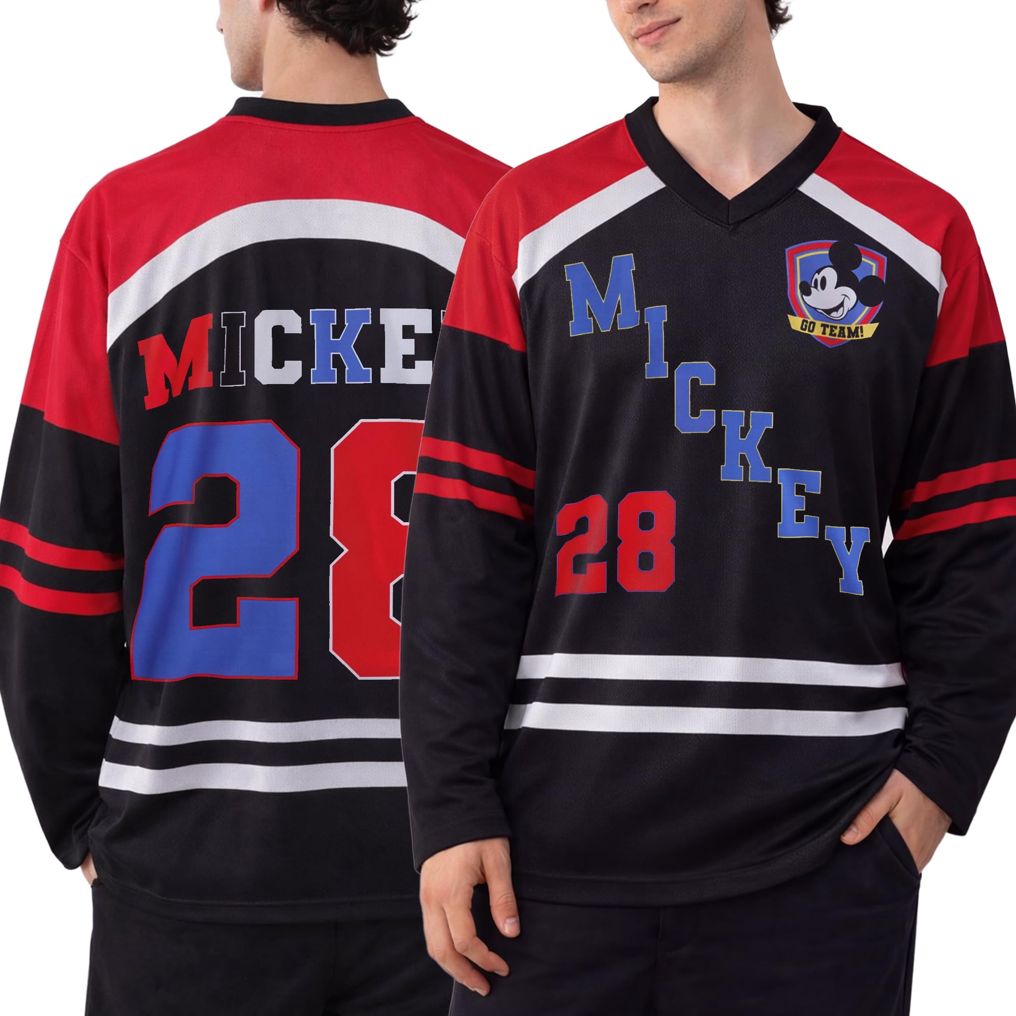 Camiseta De Hockey Marvel Spider-man Punisher Mickey Mouse Para Hombre