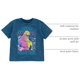 thumbnail image 4 of Camiseta GODZILLA (ゴジラ) para niños pequeños, azul lavado mineral 5, 4 of 7