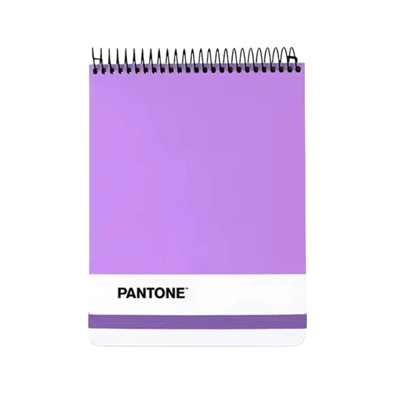 Genérico - Croquera Pantone Carta Cierre Con Elástico 100 Hojas 80g/m2 Lila