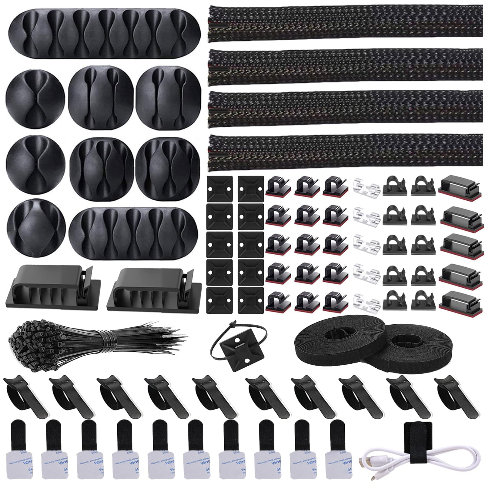 Kit Organizador De Cables N Norocme Con Funda Para Cables