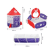 thumbnail image 2 of Carpa Piscina Con Túnel Castillo Plegable Infantil Niños #, 2 of 3