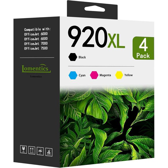 Cartuchos de tinta LOMENTICS 920XL (paquete de 4) CMYK
