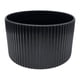 thumbnail image 2 of Macetero Maceta De Ceramica Negro Lineas Verticales Pequeño, 2 of 6